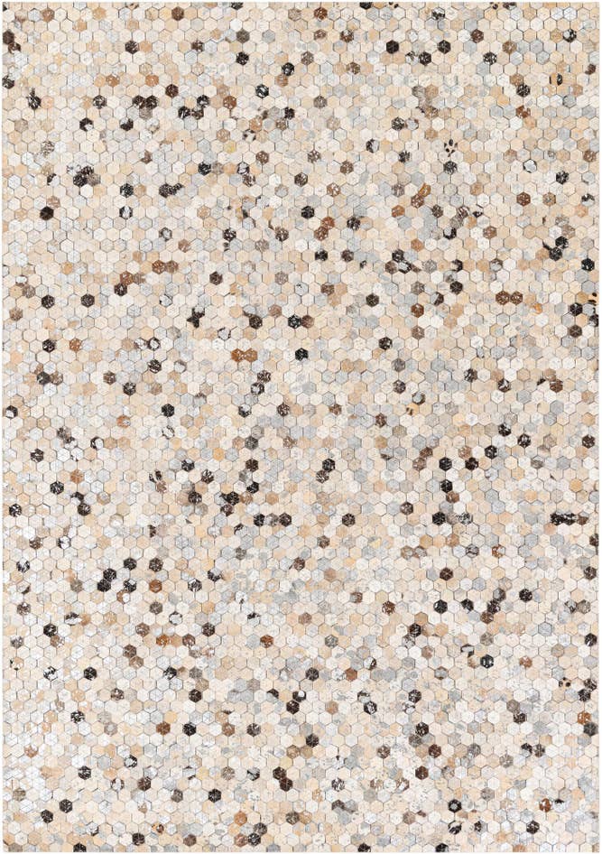 Detail image of 5' 4 x 7' 6 Cowhide Stocks Rug