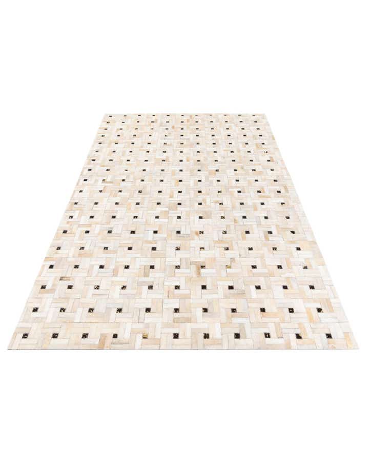 5' 1 x 8' Cowhide Stocks Rug
