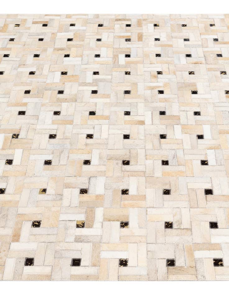 Detail image of 5' 1 x 8' Cowhide Stocks Rug