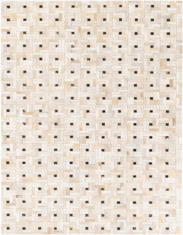Detail image of 5' 1 x 8' Cowhide Stocks Rug