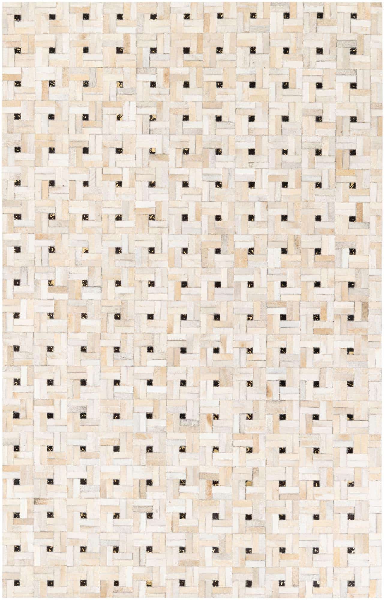 5' 1 x 8' Cowhide Stocks Rug