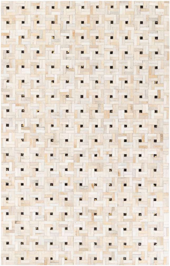 5' 1 x 8' Cowhide Stocks Rug