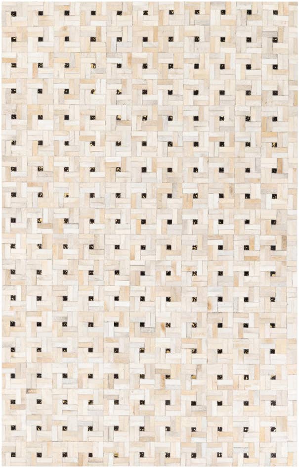 Detail image of 5' 1 x 8' Cowhide Stocks Rug