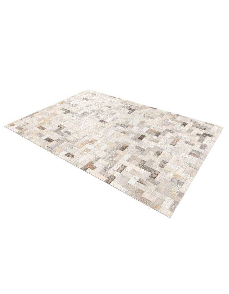 Detail image of 4' 9 x 6' 10 Cowhide Stocks Rug