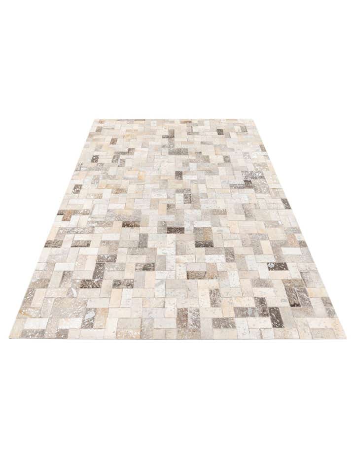 4' 9 x 6' 10 Cowhide Stocks Rug