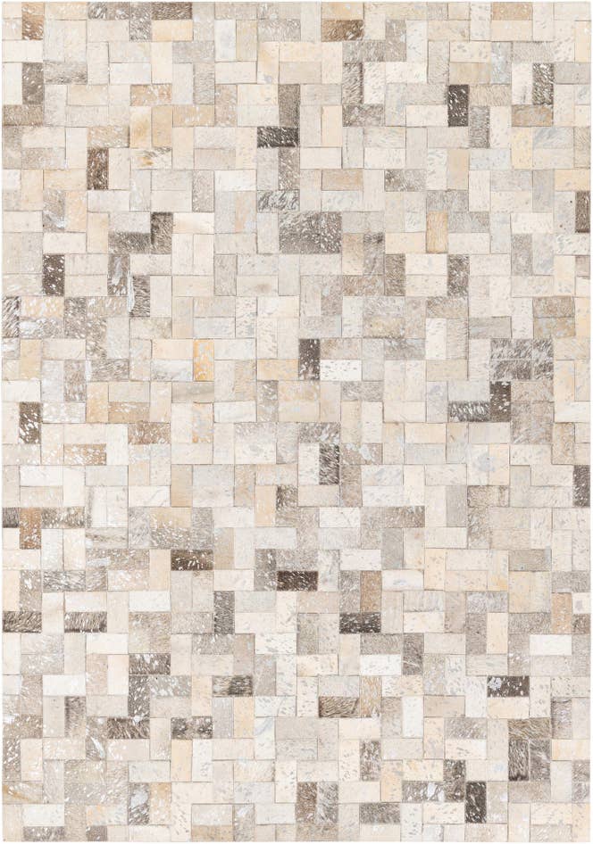 Detail image of 4' 9 x 6' 10 Cowhide Stocks Rug