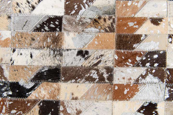 5' 2 x 7' 6 Cowhide Stocks Rug