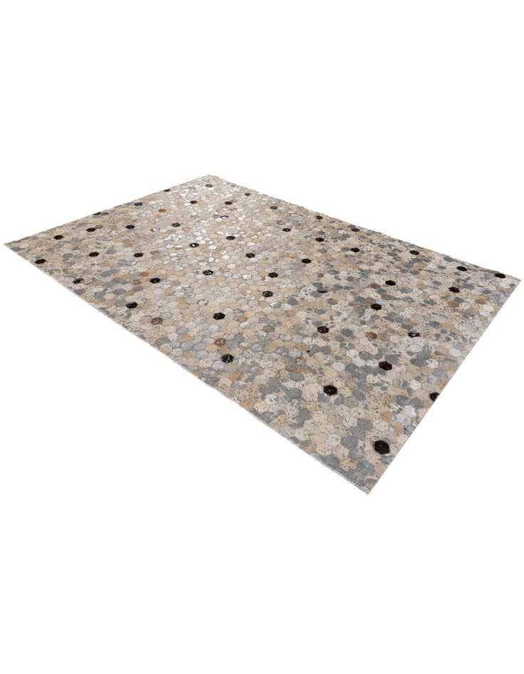 Detail image of 5' 2 x 7' 5 Cowhide Stocks Rug