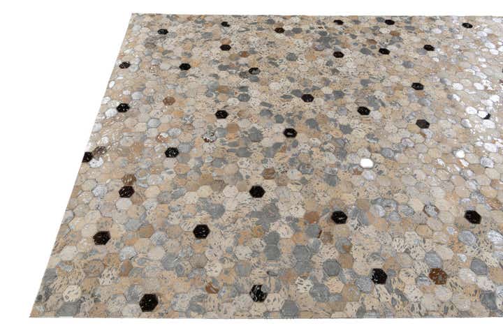 5' 2 x 7' 5 Cowhide Stocks Rug