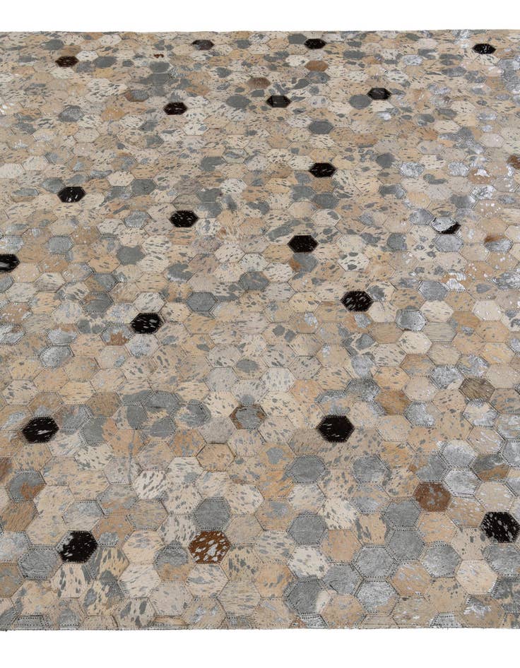 Detail image of 5' 2 x 7' 5 Cowhide Stocks Rug