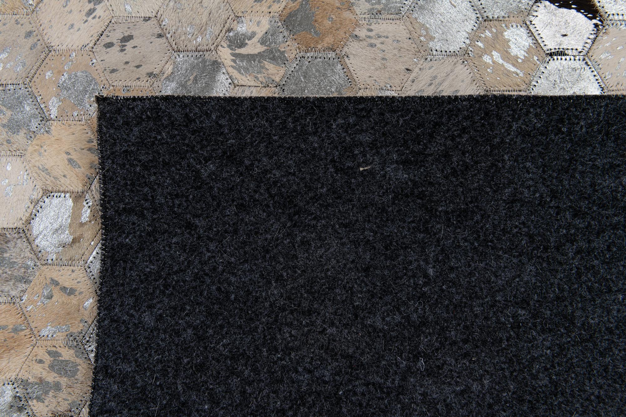 5' 2 x 7' 5 Cowhide Stocks Rug