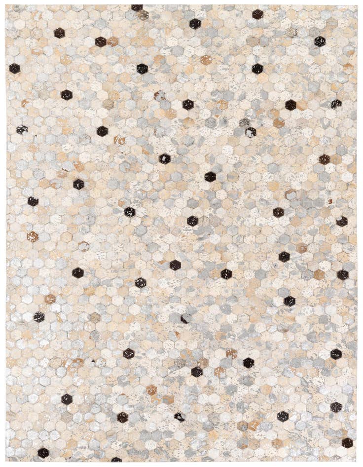 Detail image of 5' 2 x 7' 5 Cowhide Stocks Rug