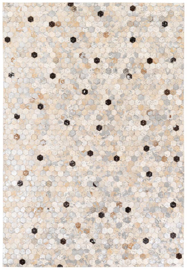 Detail image of 5' 2 x 7' 5 Cowhide Stocks Rug