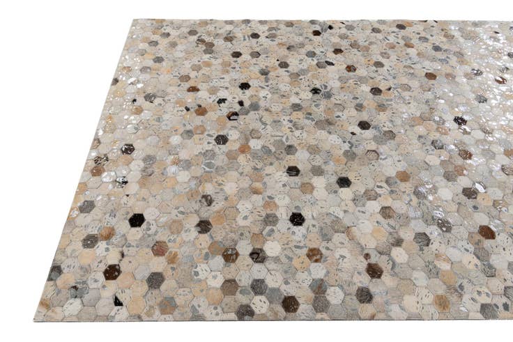 Detail image of 5' x 8' Cowhide Stocks Rug