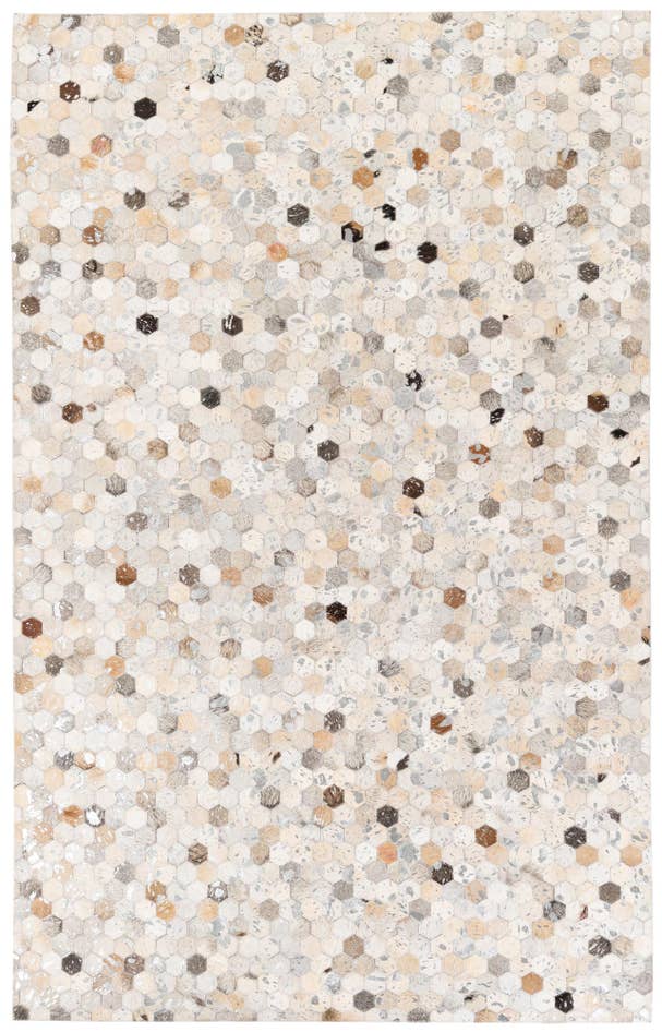 Detail image of 5' x 8' Cowhide Stocks Rug