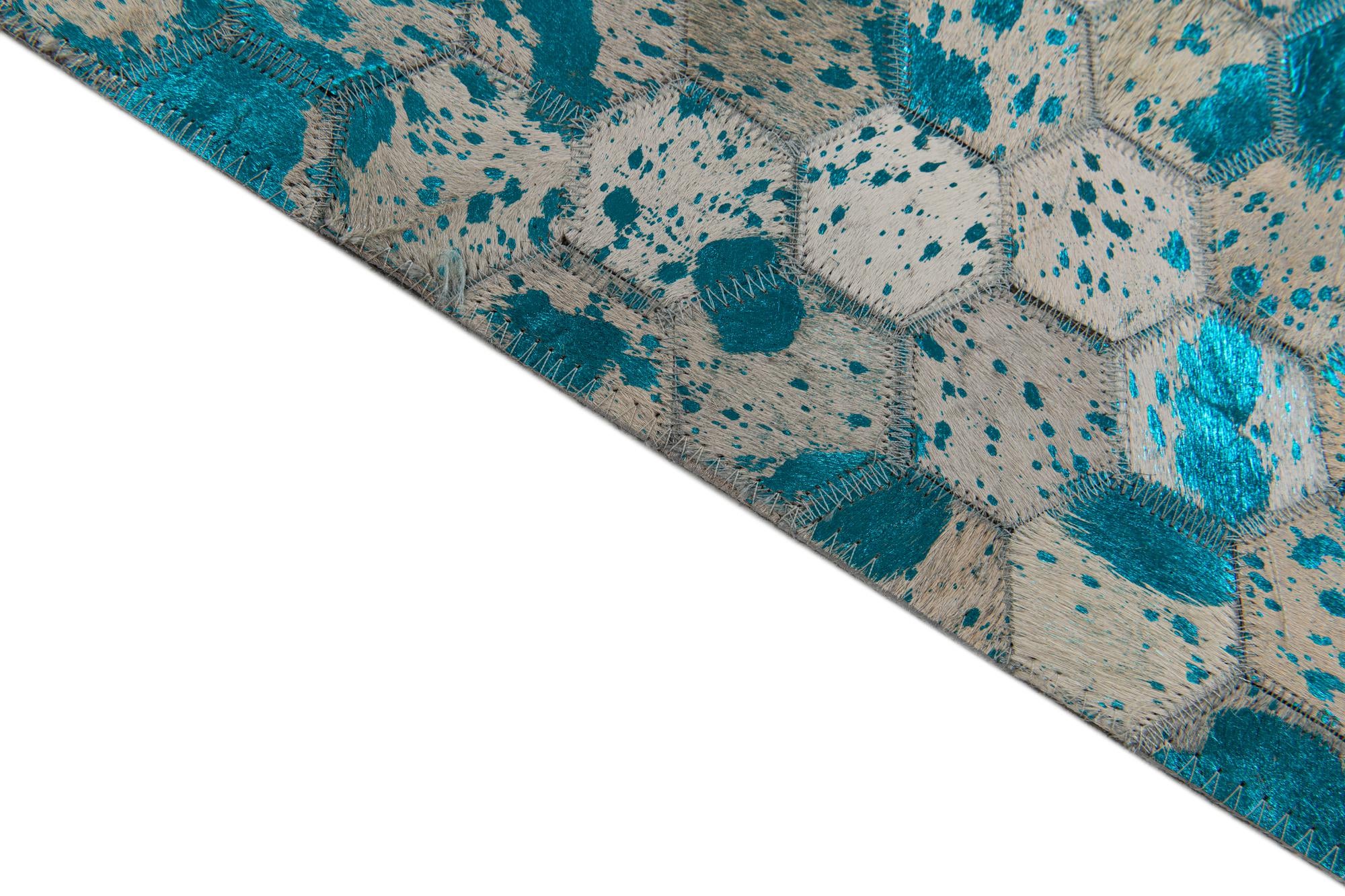 5' x 7' 11 Cowhide Stocks Rug