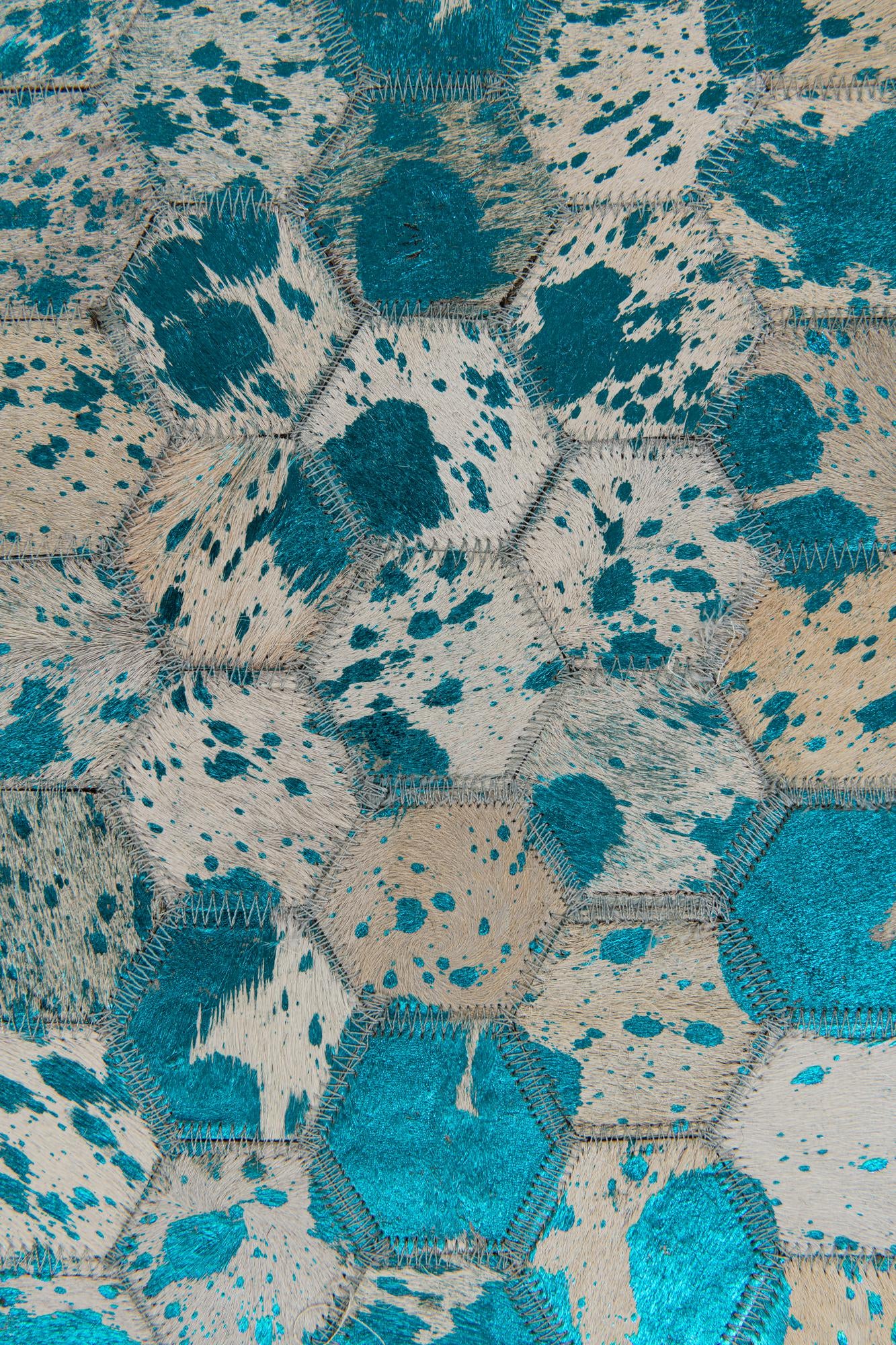5' x 7' 11 Cowhide Stocks Rug