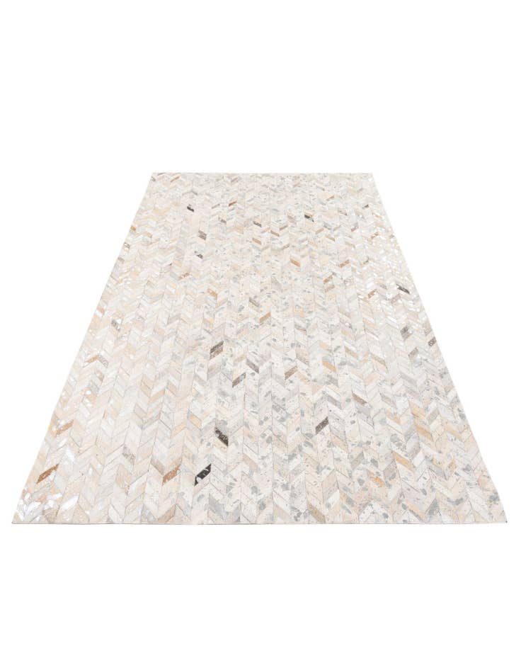 Detail image of 5' 1 x 8' Cowhide Stocks Rug