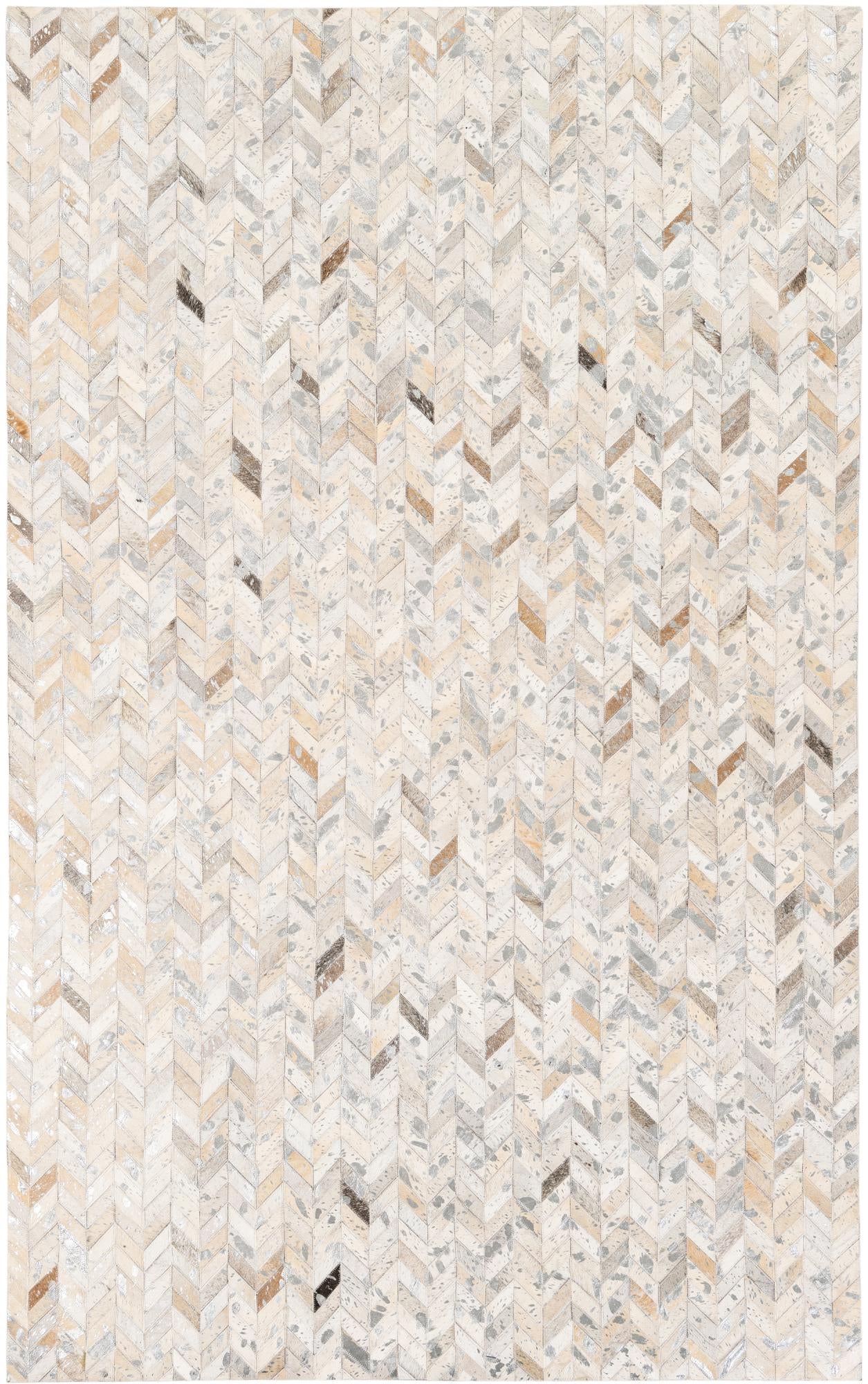 5' 1 x 8' Cowhide Stocks Rug
