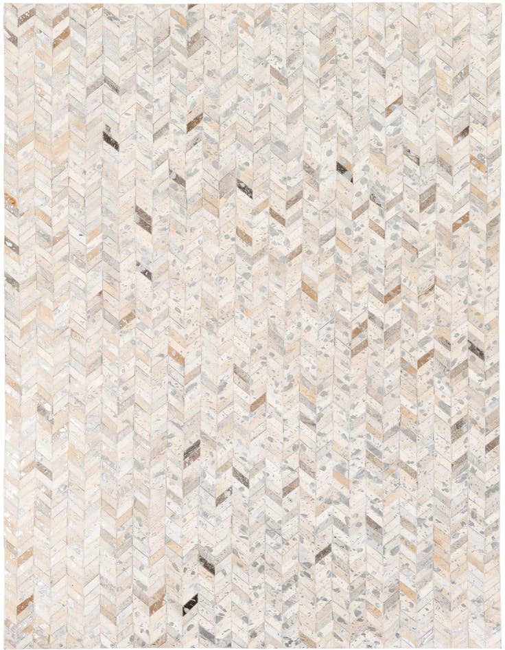 Detail image of 5' 1 x 8' Cowhide Stocks Rug