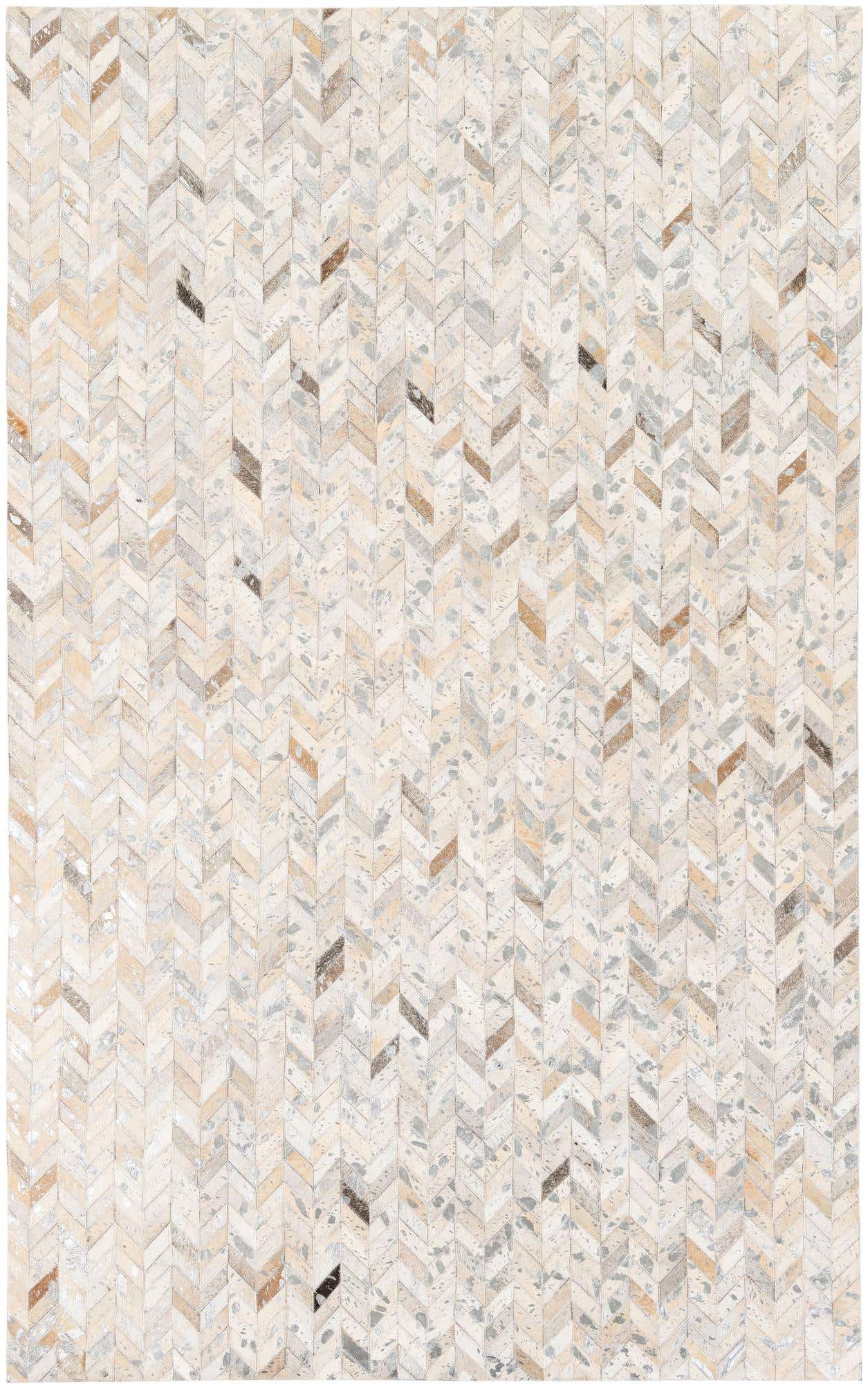 5' 1 x 8' Cowhide Stocks Rug