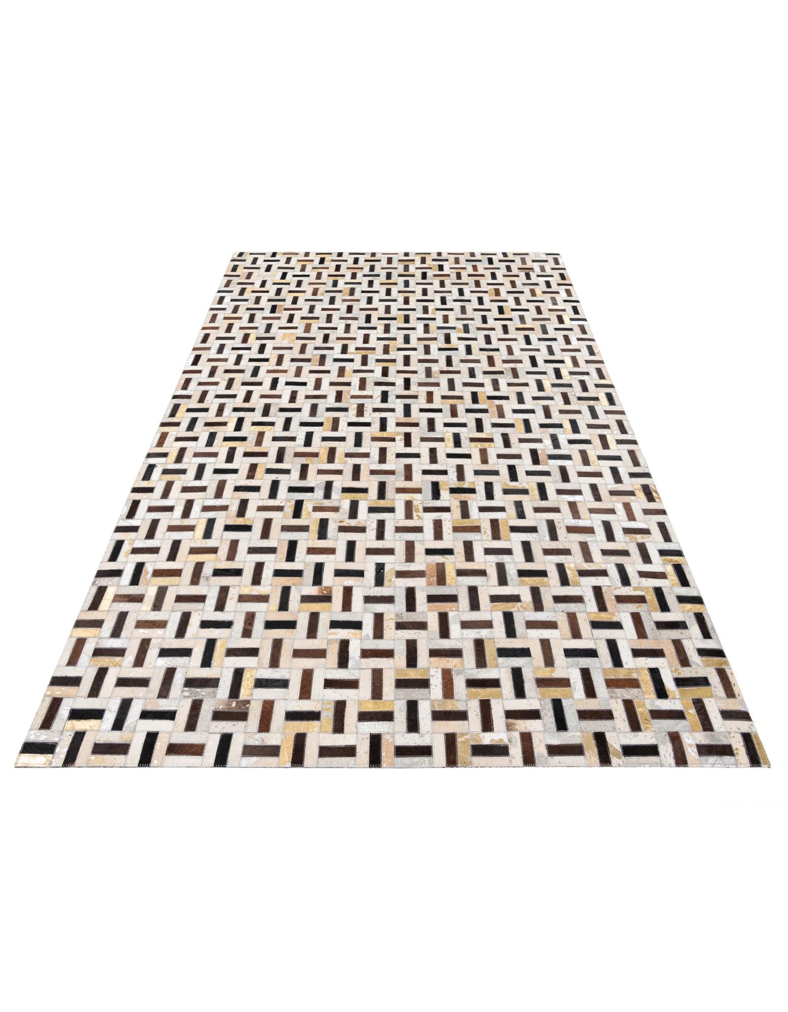 4' 11 x 7' 11 Cowhide Stocks Rug