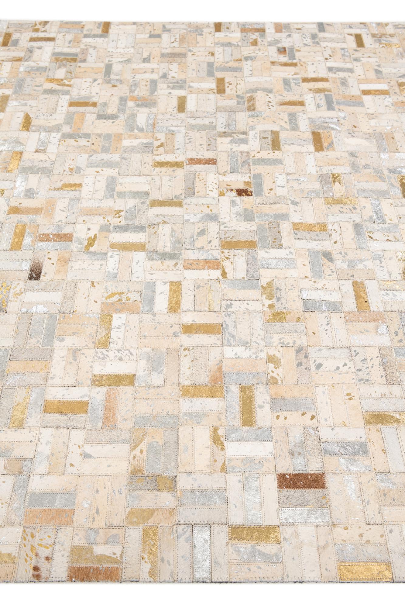 5' x 7' 11 Cowhide Stocks Rug
