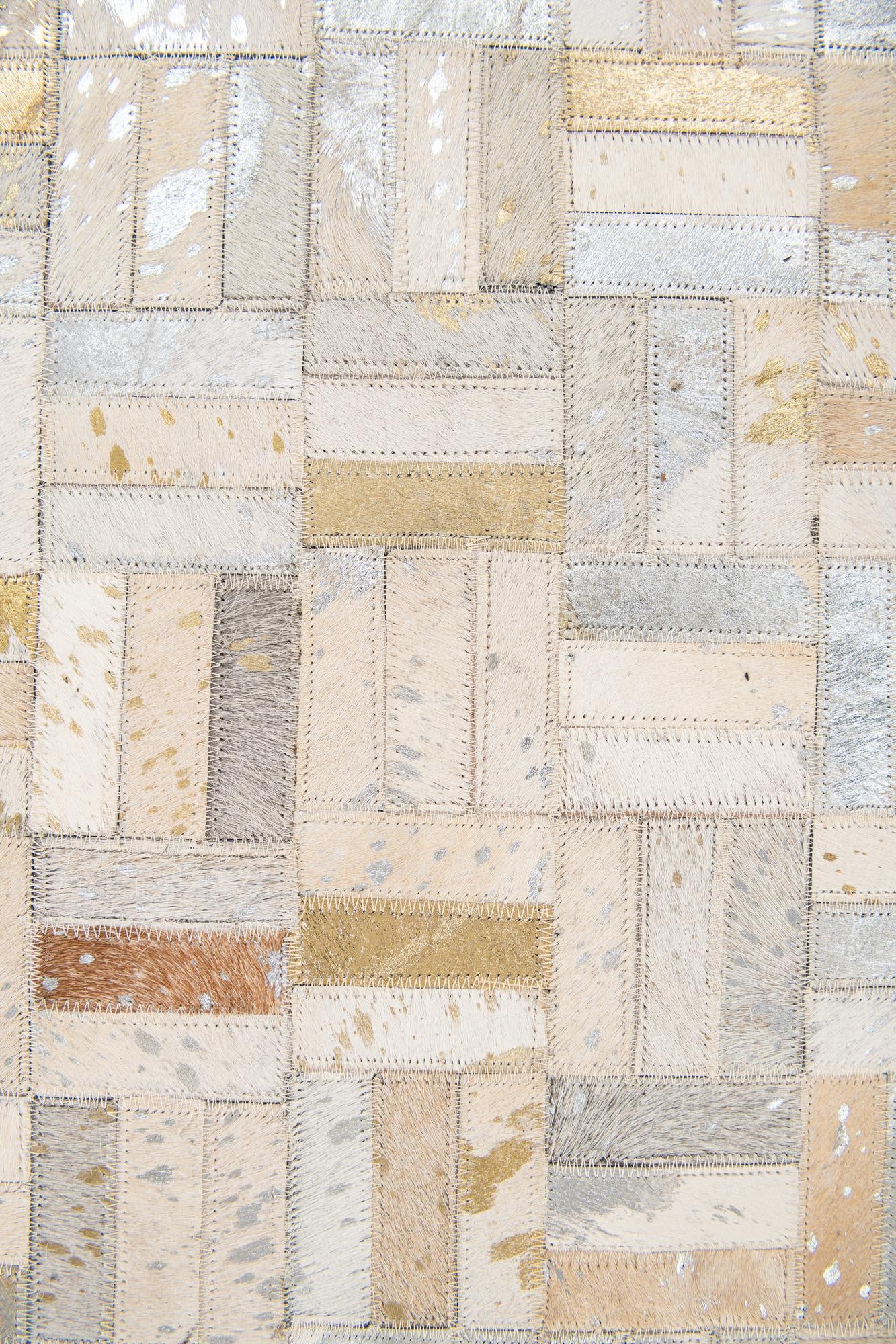 5' x 7' 11 Cowhide Stocks Rug