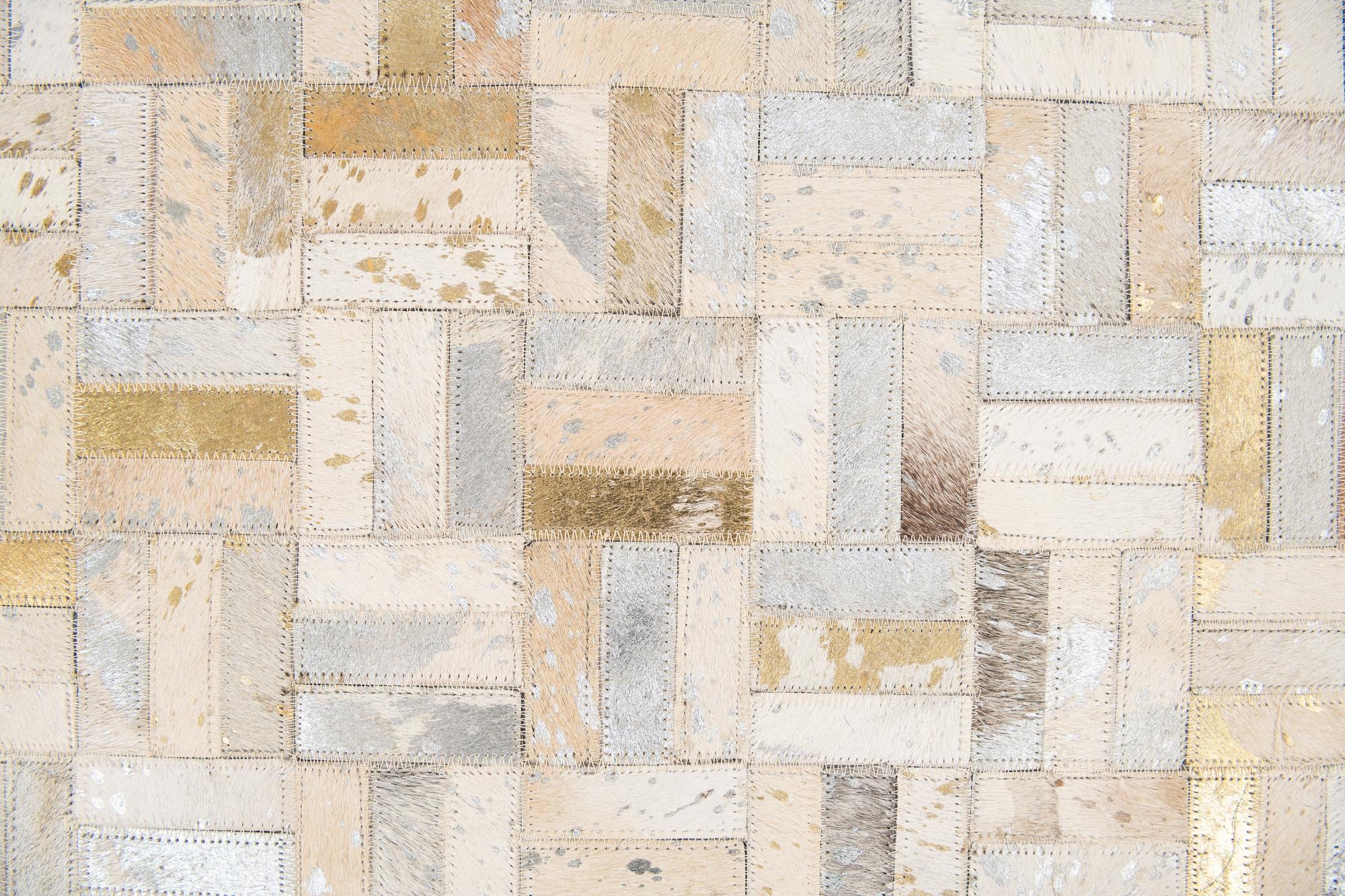 5' x 7' 11 Cowhide Stocks Rug