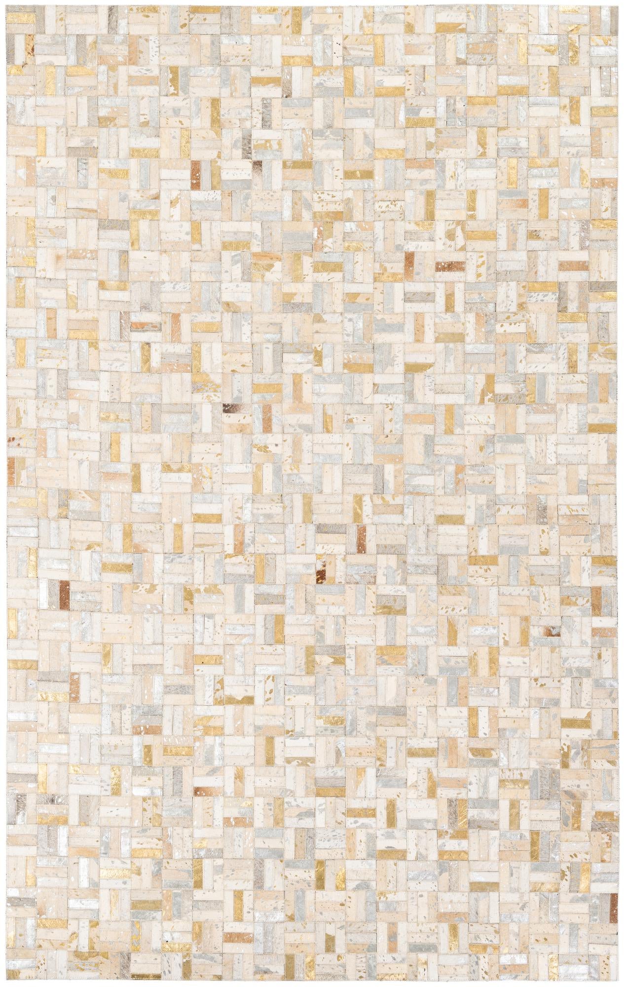 5' x 7' 11 Cowhide Stocks Rug