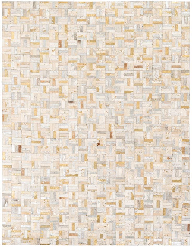 Detail image of 5' x 7' 11 Cowhide Stocks Rug