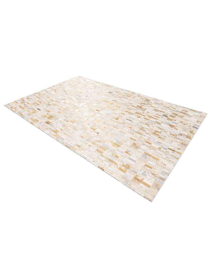 4' 11 x 7' 10 Cowhide Stocks Rug