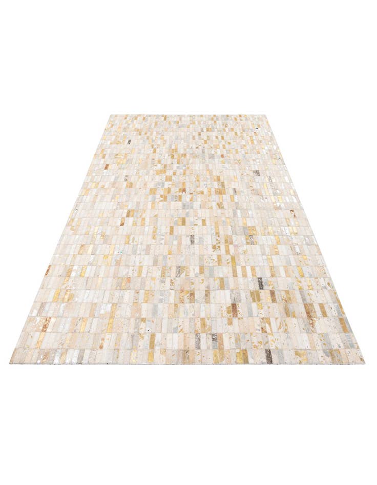 Detail image of 4' 11 x 7' 10 Cowhide Stocks Rug