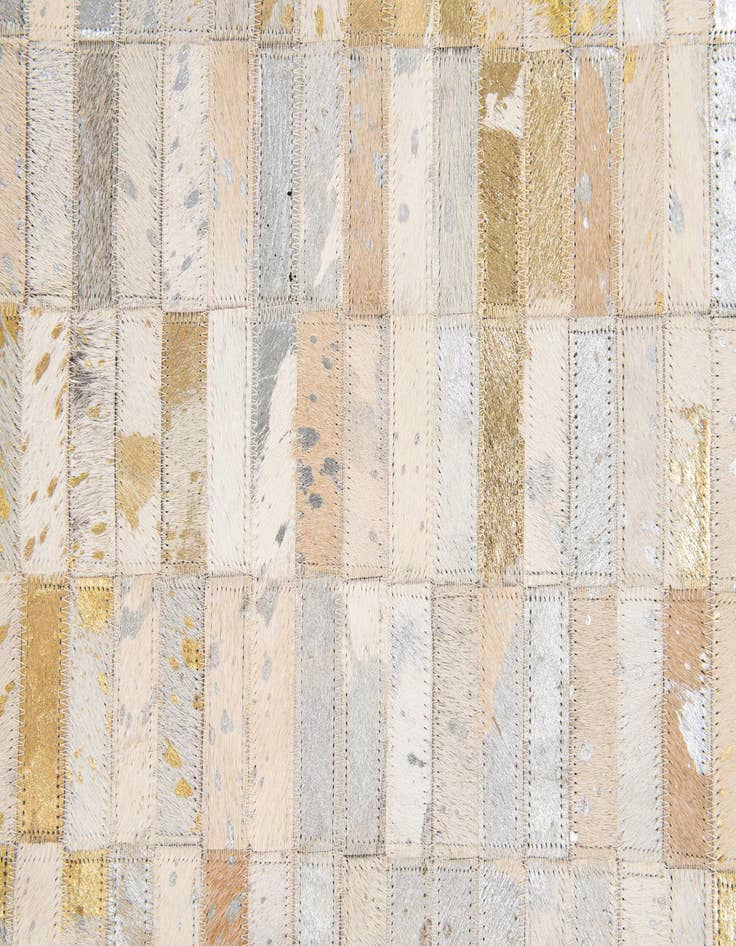 Detail image of 4' 11 x 7' 10 Cowhide Stocks Rug