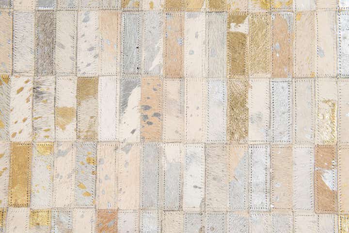 4' 11 x 7' 10 Cowhide Stocks Rug