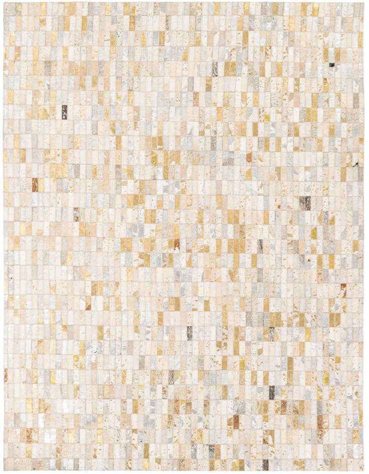 Detail image of 4' 11 x 7' 10 Cowhide Stocks Rug