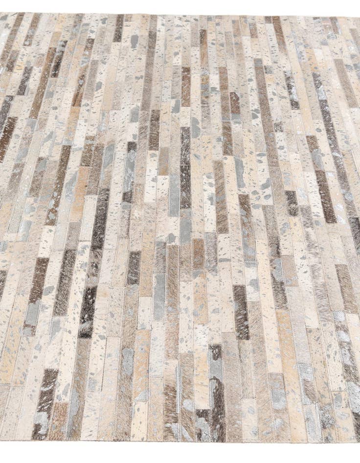 Detail image of 5' 1 x 7' 11 Cowhide Stocks Rug