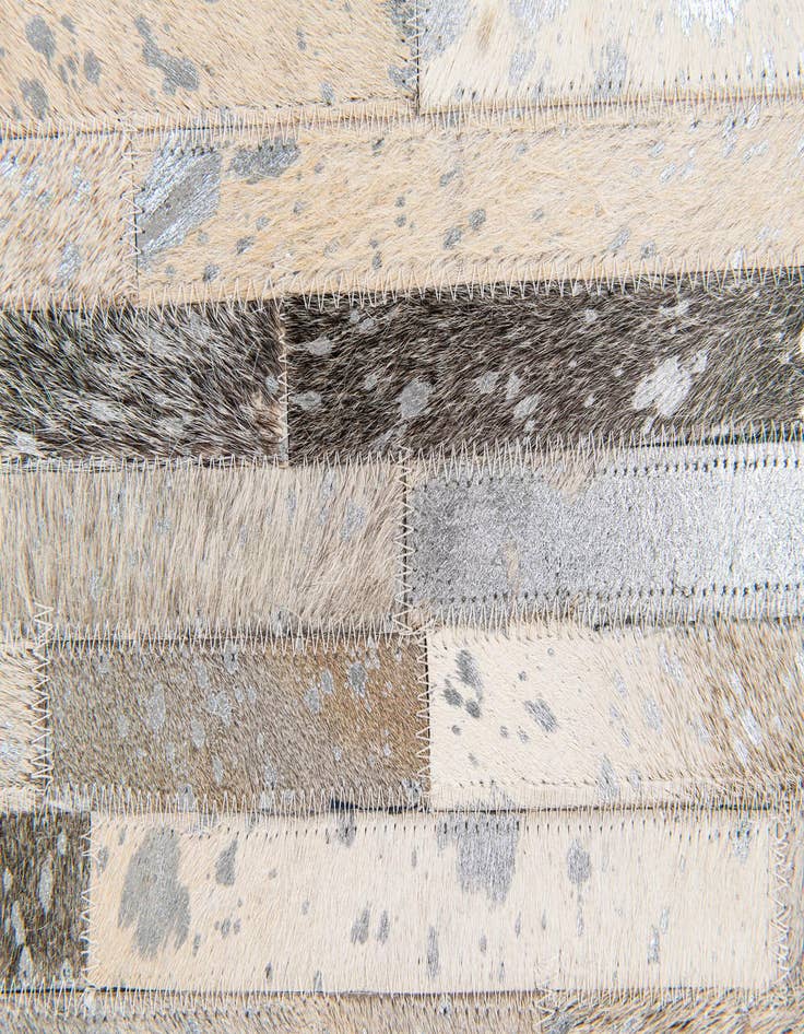 Detail image of 5' 1 x 7' 11 Cowhide Stocks Rug