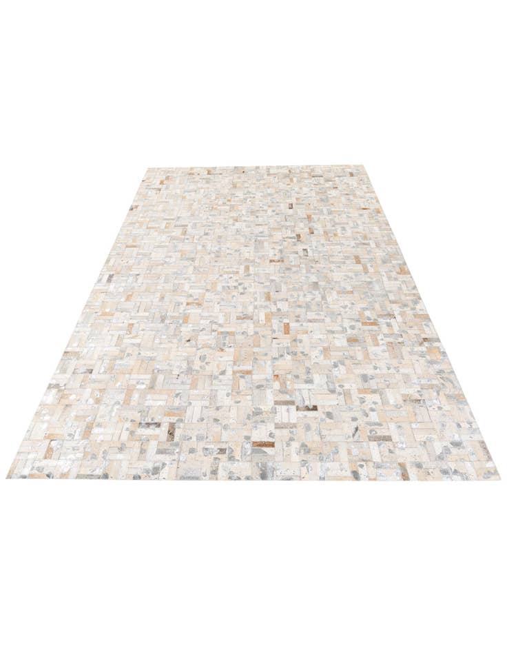 Detail image of 4' 11 x 8' Cowhide Stocks Rug