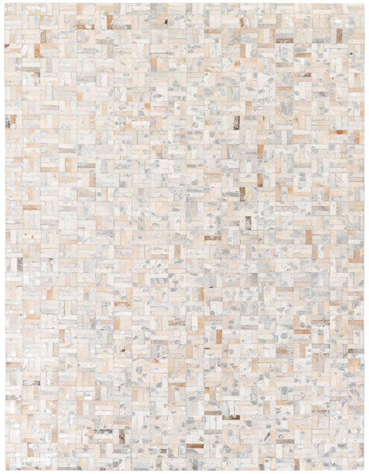 Detail image of 4' 11 x 8' Cowhide Stocks Rug