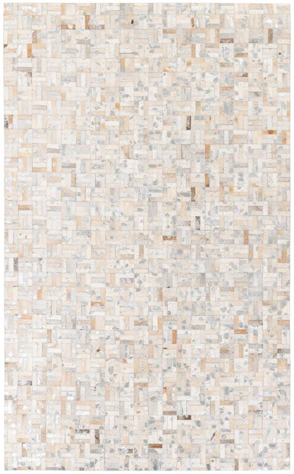Detail image of 4' 11 x 8' Cowhide Stocks Rug