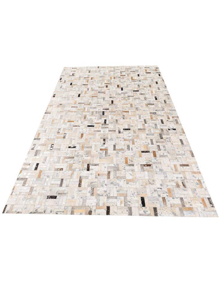 Detail image of 5' 3 x 7' 10 Cowhide Stocks Rug