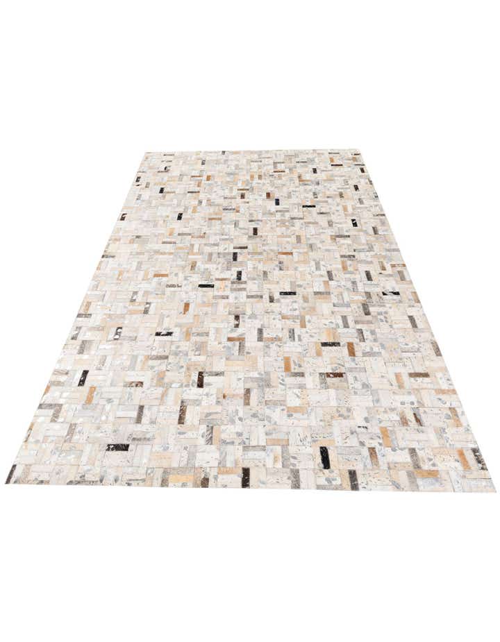 5' 3 x 7' 10 Cowhide Stocks Rug