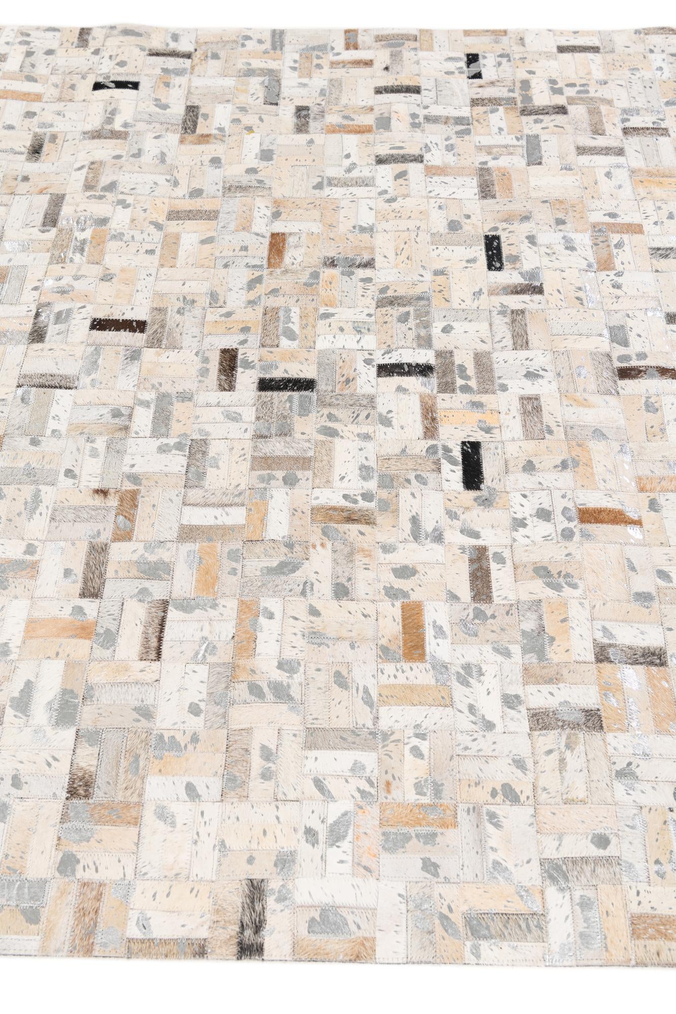 5' 3 x 7' 10 Cowhide Stocks Rug
