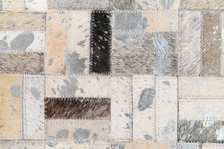 5' 3 x 7' 10 Cowhide Stocks Rug