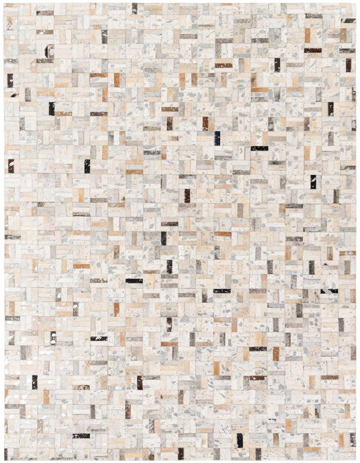 Detail image of 5' 3 x 7' 10 Cowhide Stocks Rug