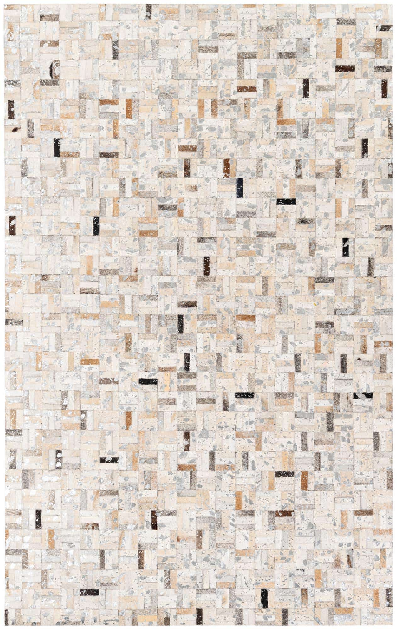 5' 3 x 7' 10 Cowhide Stocks Rug