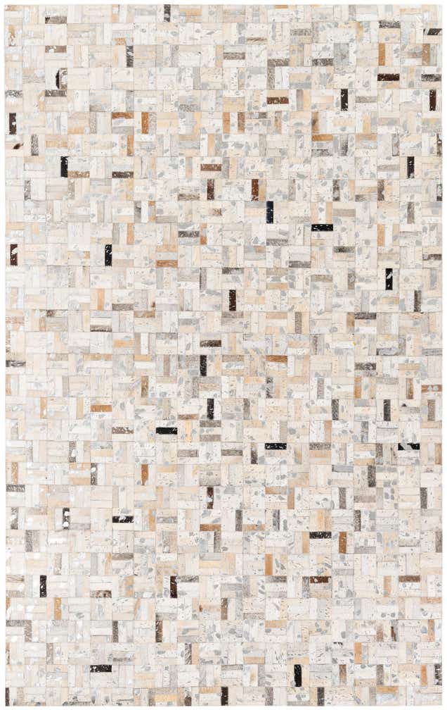 5' 3 x 7' 10 Cowhide Stocks Rug