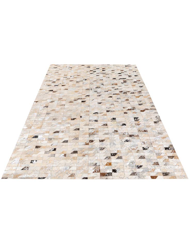 Detail image of 5' 2 x 7' 7 Cowhide Stocks Rug