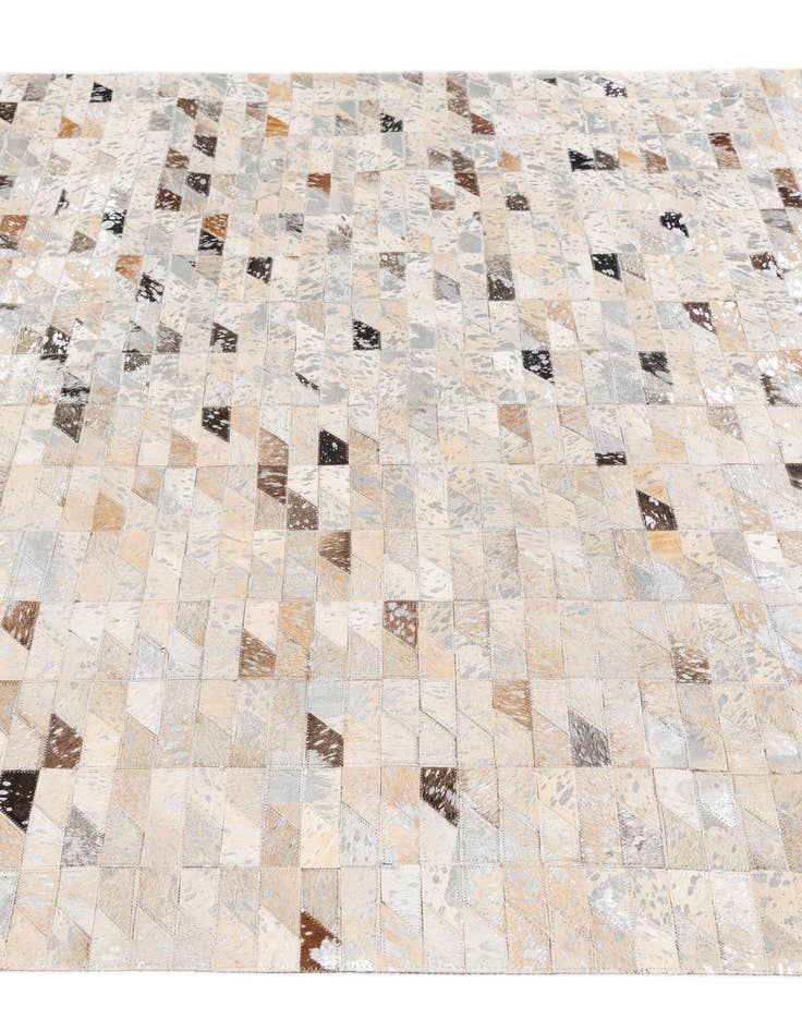 Detail image of 5' 2 x 7' 7 Cowhide Stocks Rug